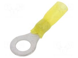 Ring terminal | M8 | Ø: 8.4mm | 4÷6mm2 | crimped | for cable | yellow