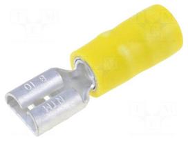 Terminal: flat | 6.3mm | 0.8mm | female | 3.5mm2 | crimped | for cable