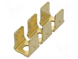 Terminal: flat | 6.4mm | 0.8mm | male | M3 | 6x  terminal,double | screw