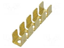 Terminal: flat | 6.4mm | 0.8mm | male | M3 | 10x terminal,double | screw