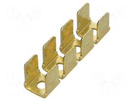 Terminal: flat | 6.4mm | 0.8mm | male | M3 | 8x terminal,double | screw