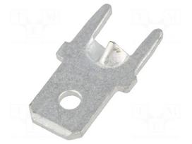 Terminal: flat | 5.2mm | 0.8mm | male | THT | brass | tinned | straight