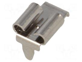 Terminal: flat | 6.4mm | 0.8mm | female | THT | brass | tinned | angled 90°