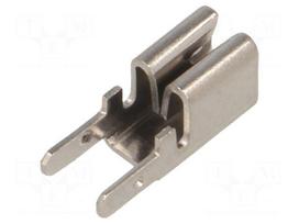 Terminal: flat | 6.4mm | 0.5÷0.8mm | female | double | THT | brass | tinned