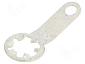Solder lug terminal | 0.45mm | M4 | Ø: 4.4mm | soldering | screw | brass