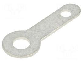 Solder lug terminal | 0.5mm | M3 | Ø: 3.1mm | soldering | screw | brass