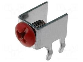 Terminal: screw terminal | THT,screw terminal | red | 7.5x5mm