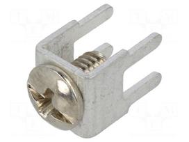 Terminal: screw terminal | THT,screw terminal | silver | 7.5x5mm