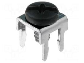 Terminal: screw terminal | low profile | THT,screw terminal | black