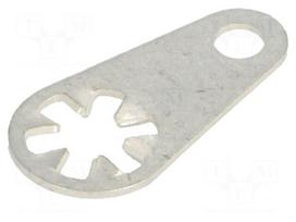 Solder lug terminal | 0.45mm | M3 | Ø: 3.1mm | soldering | screw | brass