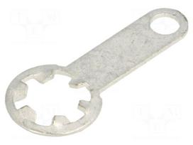 Solder lug terminal | 0.45mm | M4 | Ø: 4.4mm | soldering | screw | brass