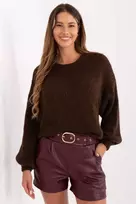 Rudas moteriškas megztinis