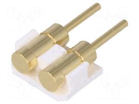 Connector: PCB to PCB | PIN: 2 | gold-plated | SMT | male | on PCBs