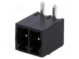 Pluggable terminal block | 3.5mm | ways: 2 | angled 90° | socket | male