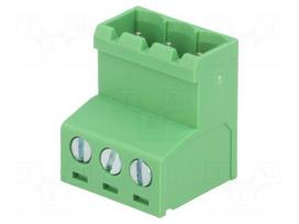 Pluggable terminal block | 5mm | ways: 3 | straight | plug | male | 320V