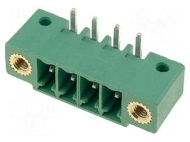 Pluggable terminal block | 3.5mm | ways: 4 | angled 90° | socket | male