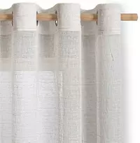 Užuolaida 140×250 cm iš lino smėlio spalvos Drimar