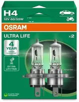 Osram Ultra Life – H4 automobilių lemputės