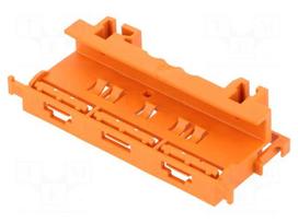 Mounting clamp | 221 | DIN rail | orange