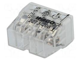 Installation quick splice | 2273 | spring clamp | 0.5÷2.5mm2 | 450V