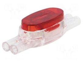 Quick splice | Scotchlok | IDC | 19AWG÷24AWG | red | 0.5÷0.9mm