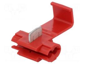 Quick splice | IDC | 0.5÷1.5mm2 | for cable | red | Variant: splitter