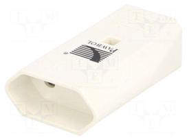 Connector: AC supply | female | socket | 2P | 250VAC | 10A | Type: flat