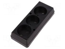 Connector: AC supply | female | splitter | 2P | 250VAC | 16A | Type: round