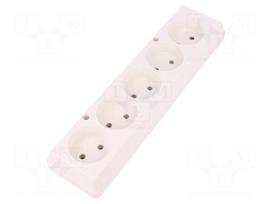 Connector: AC supply | female | splitter | 2P | 250VAC | 16A | Type: round