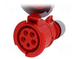 Connector: AC supply 3-phase | socket | female | 32A | 400VAC | IP67