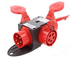 Connector: AC supply 3-phase | splitter | 16A | 400VAC | IEC 60309