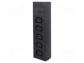 Connector: AC supply | splitter | 10A | 250VAC | IEC 60320