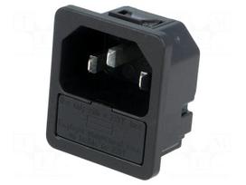 Connector: AC supply | socket | male | 10A | 250VAC | IEC 60320