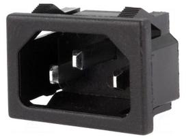 Connector: AC supply | socket | male | 10A | 250VAC | IEC 60320 | C14 (E)