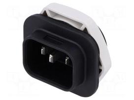 Connector: AC supply | soldering | male | 4761 | 10A | 250VAC | -25÷120°C