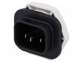 Connector: AC supply | 6.3x0,8mm connectors | male | 4761 | 10A | PIN: 3