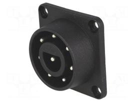 Connector: circular | THT | male | 6A | 250VAC | -20÷70°C | PIN: 8