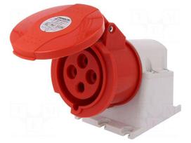 Connector: AC supply 3-phase | socket | female | 32A | 380/415VAC