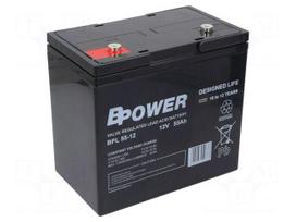 Re-battery: acid-lead | 12V | 55Ah | AGM | maintenance-free