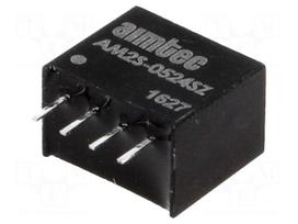 Converter: DC/DC | 2W | Uin: 4.5÷5.5V | 24VDC | Iout: 80mA | SIP4 | 1.8g