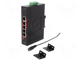 Industrial module: switch Ethernet | unmanaged | 12÷48VDC | RJ45 | 3W