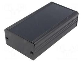 Enclosure: with panel | AKG | X: 55mm | Y: 100mm | Z: 28mm | aluminium