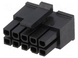 Plug | wire-board | female | Micro-Fit 3.0 | 3mm | PIN: 10 | w/o contacts