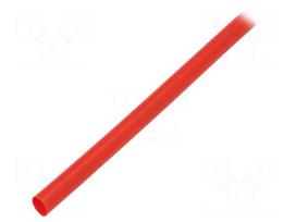 Heat shrink sleeve | thin walled | 3: 1 | 6mm | L: 1m | red