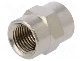 Muff | straight | G 1/4" | Mat: nickel plated brass | 300°C