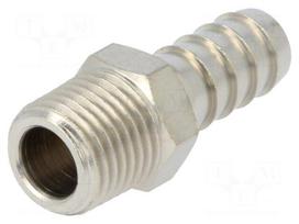 Metal connector | threaded | G 1/4" | Mat: nickel plated brass