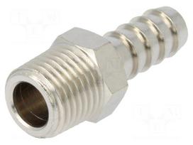 Metal connector | threaded | G 1/4" | Mat: nickel plated brass