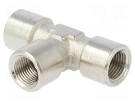 Metal connector | threaded,T-tap splitter | G 1/8" | 150bar | 300°C