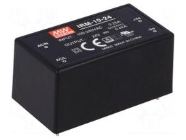 Power supply: switched-mode | modular | 10.08W | 24VDC | 0.42A | 40g