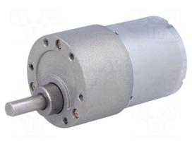 Motor: DC | with gearbox | 6÷12VDC | 5.5A | Shaft: D spring | 200rpm